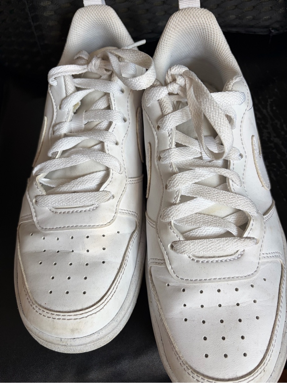 Nike White Kids Lace-Up Sneakers